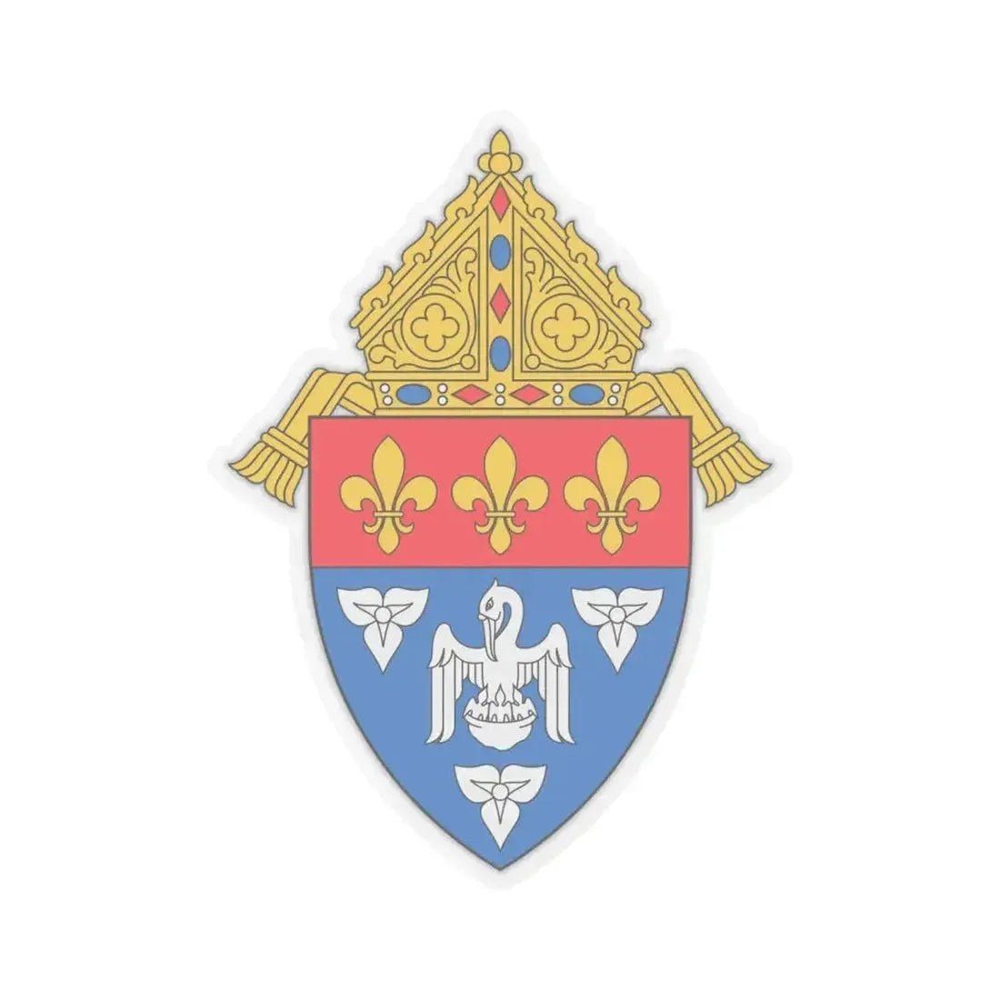 Archdiocese of New Orleans - STICKER Vinyl Kiss-Cut Decal 6 Inch Transparent - The Sticker Space