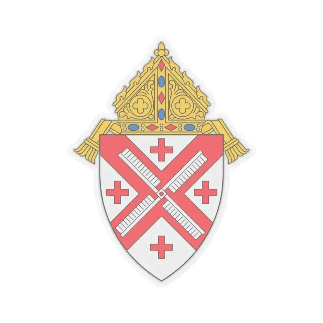 Archdiocese of New York - STICKER Vinyl Kiss-Cut Decal 2 Inch Transparent - The Sticker Space