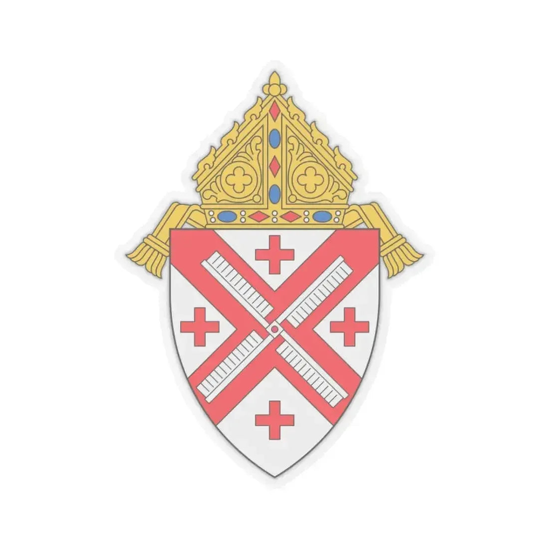 Archdiocese of New York - STICKER Vinyl Kiss-Cut Decal 3 Inch Transparent - The Sticker Space