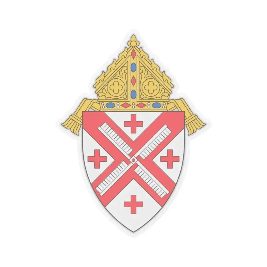 Archdiocese of New York - STICKER Vinyl Kiss-Cut Decal 4 Inch Transparent - The Sticker Space