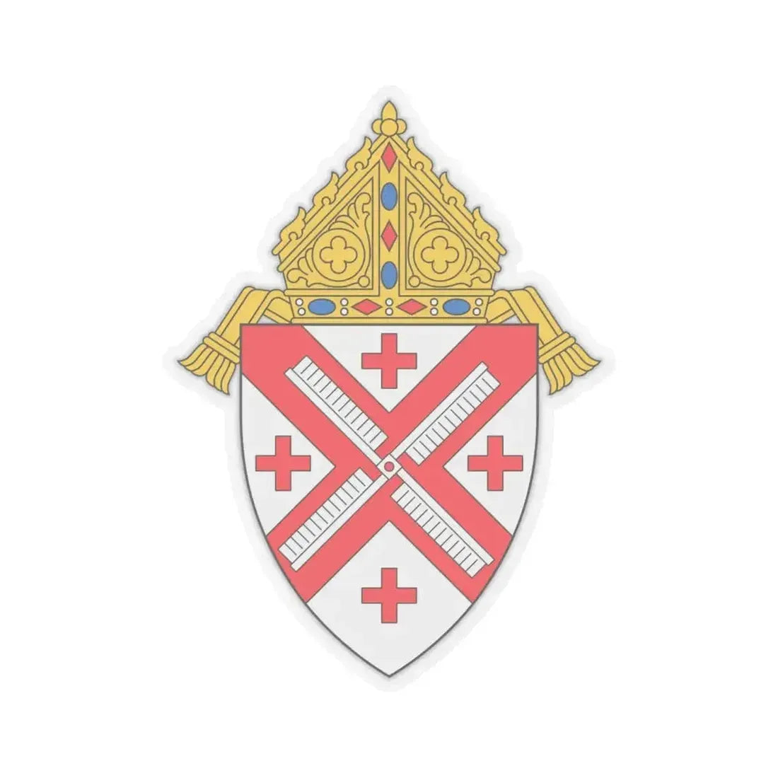 Archdiocese of New York - STICKER Vinyl Kiss-Cut Decal 6 Inch Transparent - The Sticker Space