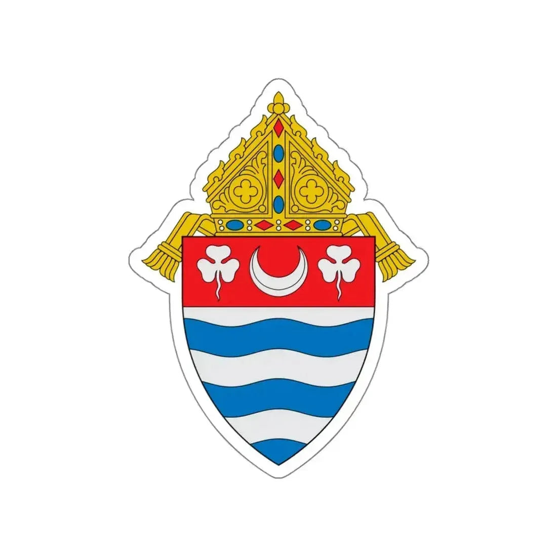 Archdiocese of Newark - STICKER Vinyl Die-Cut Decal White Die-Cut 6 Inch - The Sticker Space