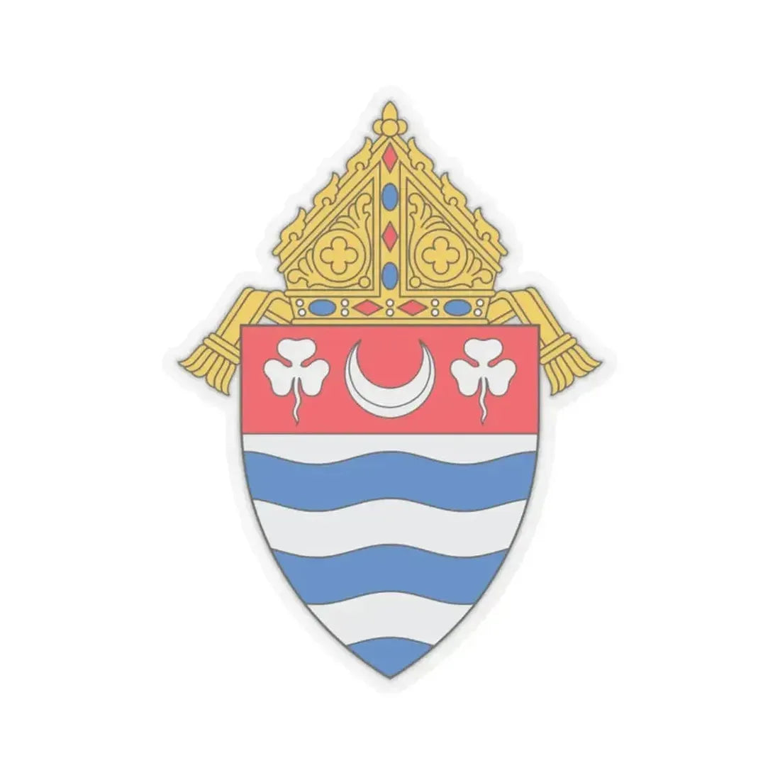 Archdiocese of Newark - STICKER Vinyl Kiss-Cut Decal 2 Inch Transparent - The Sticker Space
