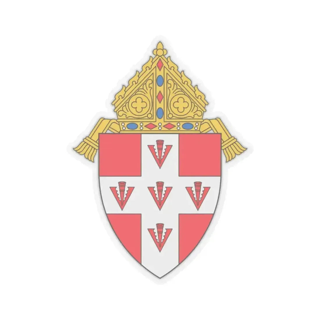 Archdiocese of Oklahoma City - STICKER Vinyl Kiss-Cut Decal 2 Inch Transparent - The Sticker Space