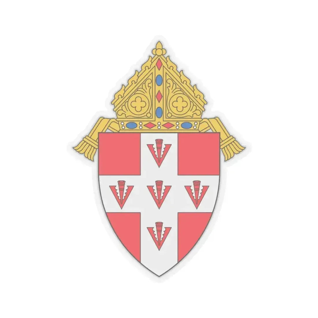 Archdiocese of Oklahoma City - STICKER Vinyl Kiss-Cut Decal 3 Inch Transparent - The Sticker Space