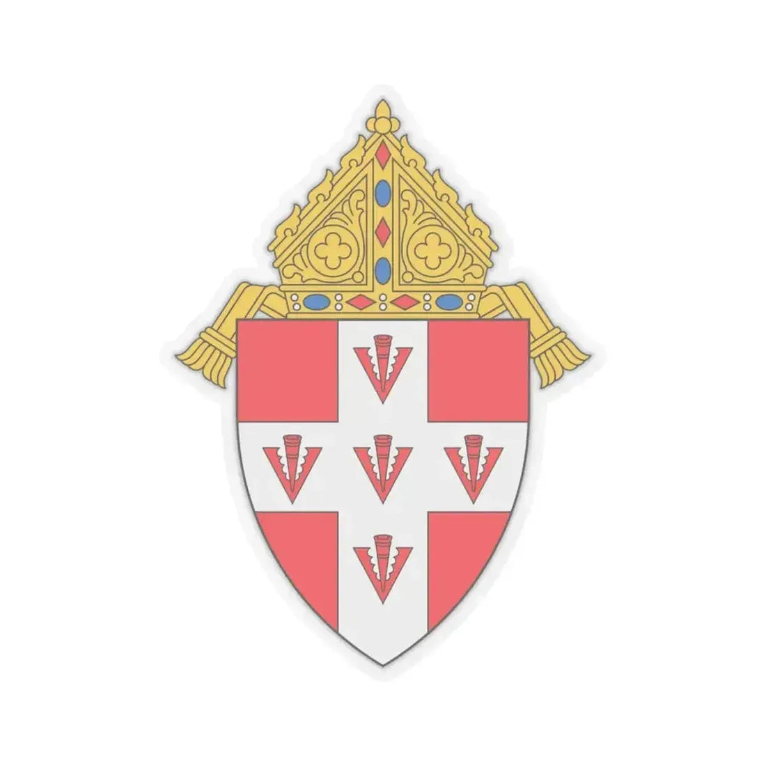 Archdiocese of Oklahoma City - STICKER Vinyl Kiss-Cut Decal 4 Inch Transparent - The Sticker Space