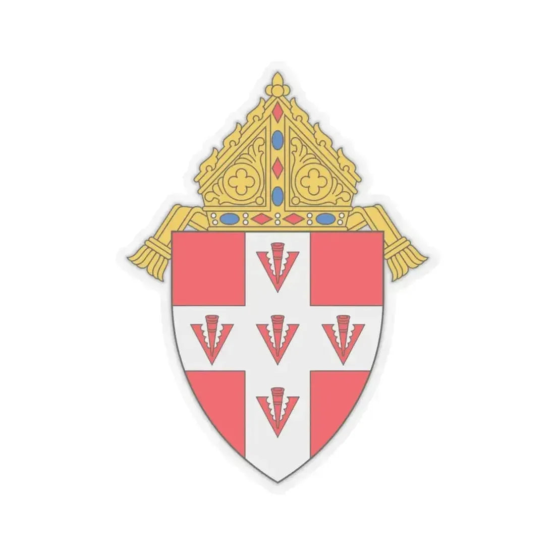 Archdiocese of Oklahoma City - STICKER Vinyl Kiss-Cut Decal 6 Inch Transparent - The Sticker Space