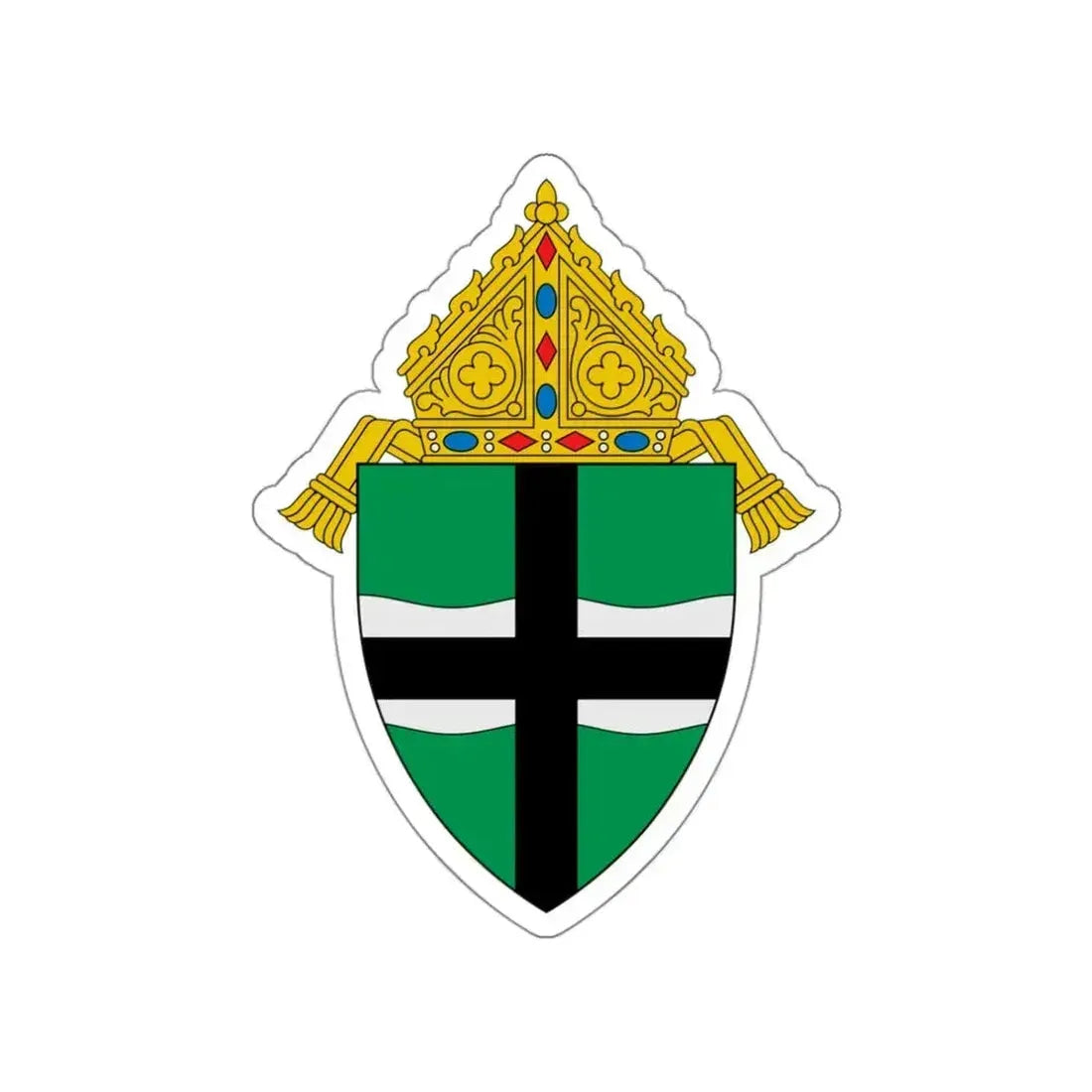 Archdiocese of Omaha - STICKER Vinyl Die-Cut Decal White Die-Cut 3 Inch - The Sticker Space