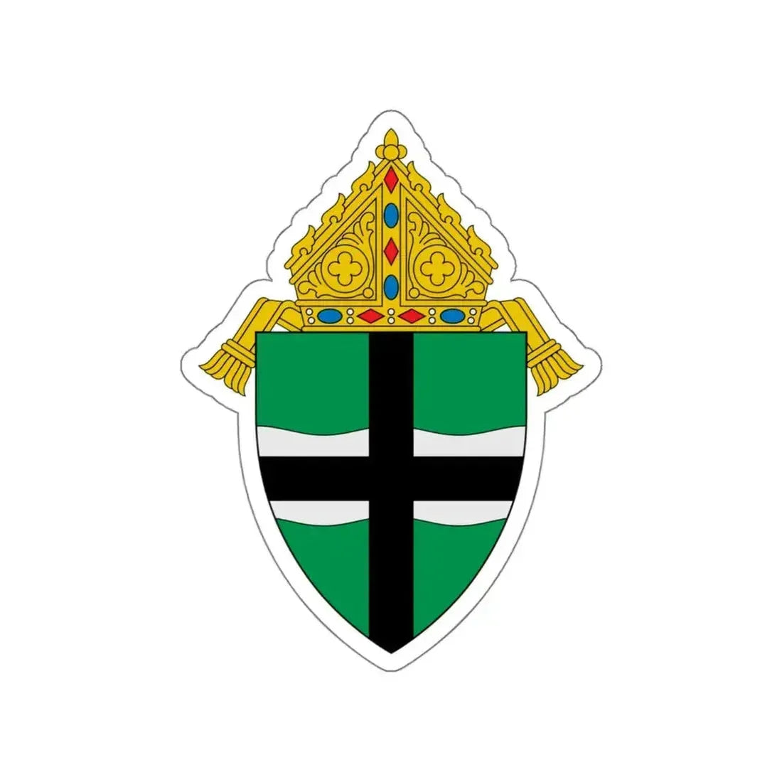 Archdiocese of Omaha - STICKER Vinyl Die-Cut Decal White Die-Cut 5 Inch - The Sticker Space