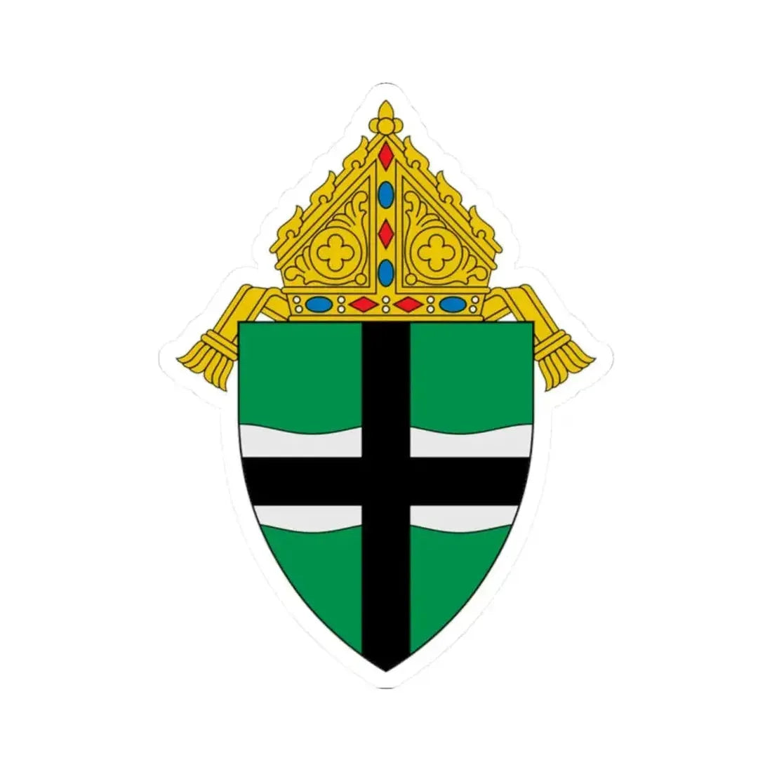 Archdiocese of Omaha - STICKER Vinyl Kiss-Cut Decal 2 Inch White - The Sticker Space