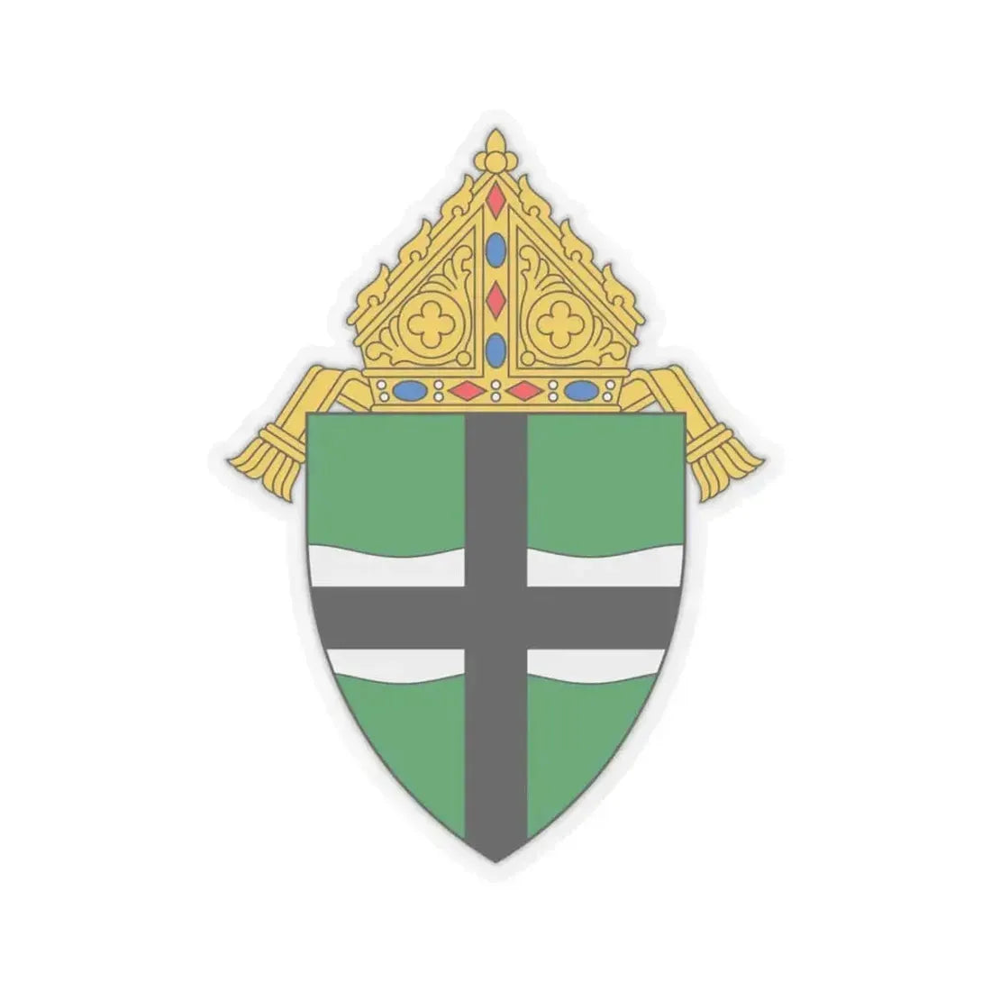 Archdiocese of Omaha - STICKER Vinyl Kiss-Cut Decal 3 Inch Transparent - The Sticker Space