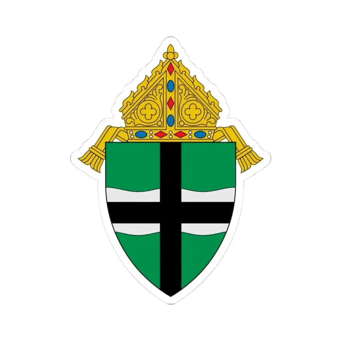 Archdiocese of Omaha - STICKER Vinyl Kiss-Cut Decal 3 Inch White - The Sticker Space