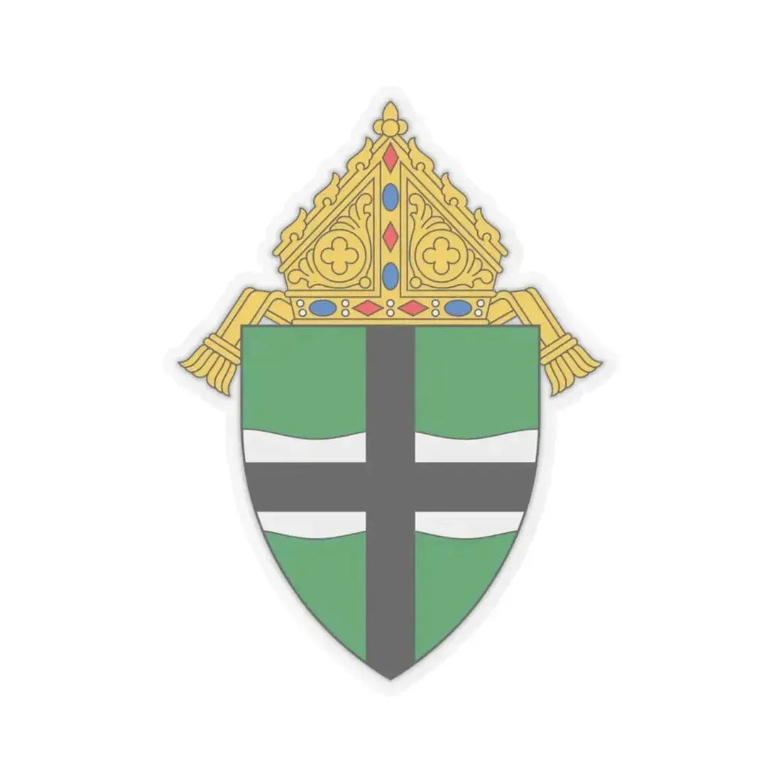 Archdiocese of Omaha - STICKER Vinyl Kiss-Cut Decal 4 Inch Transparent - The Sticker Space