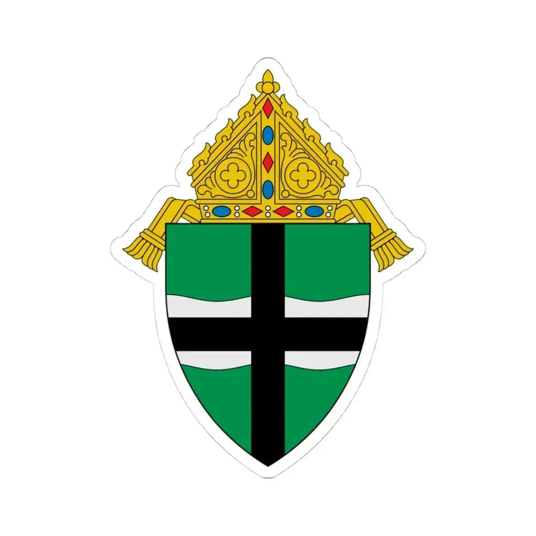 Archdiocese of Omaha - STICKER Vinyl Kiss-Cut Decal 4 Inch White - The Sticker Space