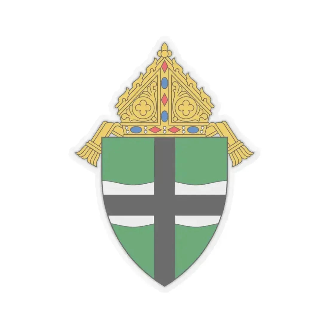 Archdiocese of Omaha - STICKER Vinyl Kiss-Cut Decal 6 Inch Transparent - The Sticker Space