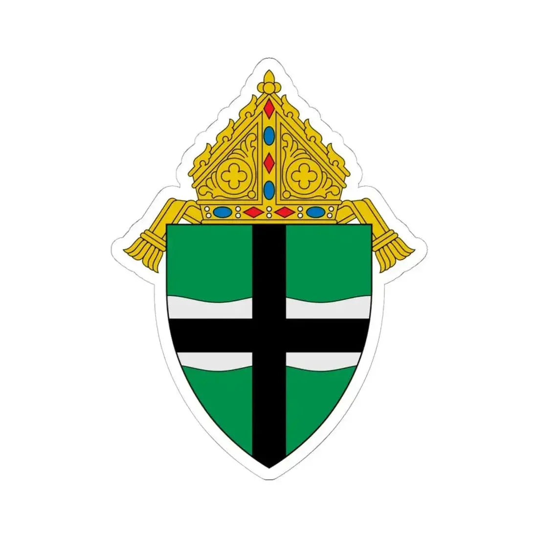 Archdiocese of Omaha - STICKER Vinyl Kiss-Cut Decal 6 Inch White - The Sticker Space