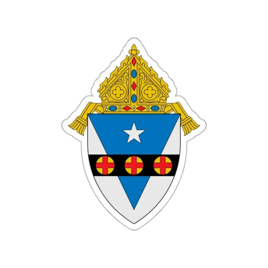 Archdiocese of Philadelphia - STICKER Vinyl Die-Cut Decal White Die-Cut 2 Inch - The Sticker Space