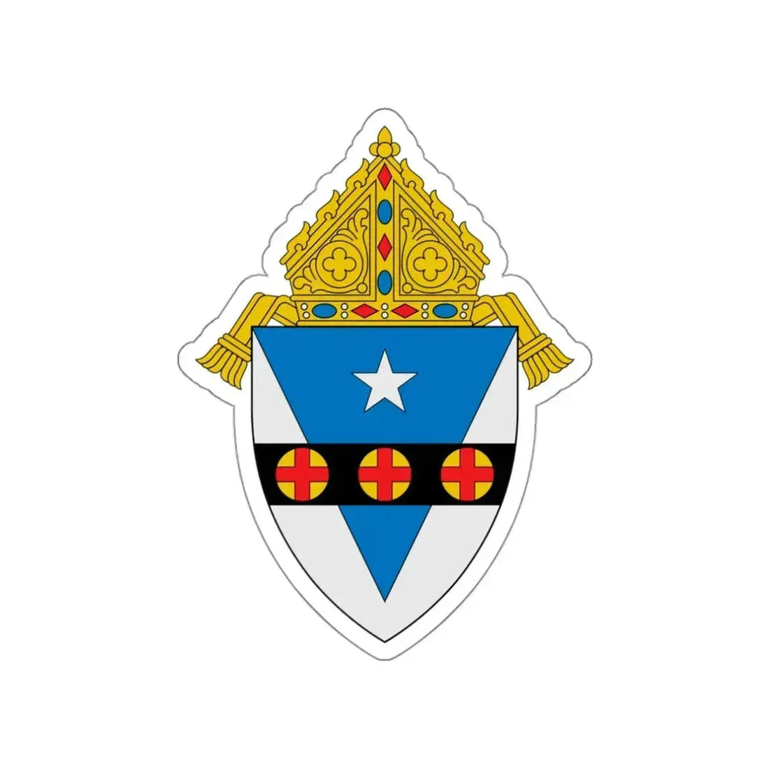 Archdiocese of Philadelphia - STICKER Vinyl Die-Cut Decal White Die-Cut 3 Inch - The Sticker Space