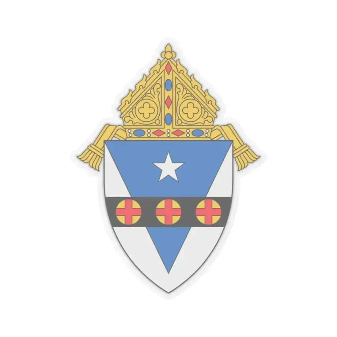 Archdiocese of Philadelphia - STICKER Vinyl Kiss-Cut Decal 2 Inch Transparent - The Sticker Space