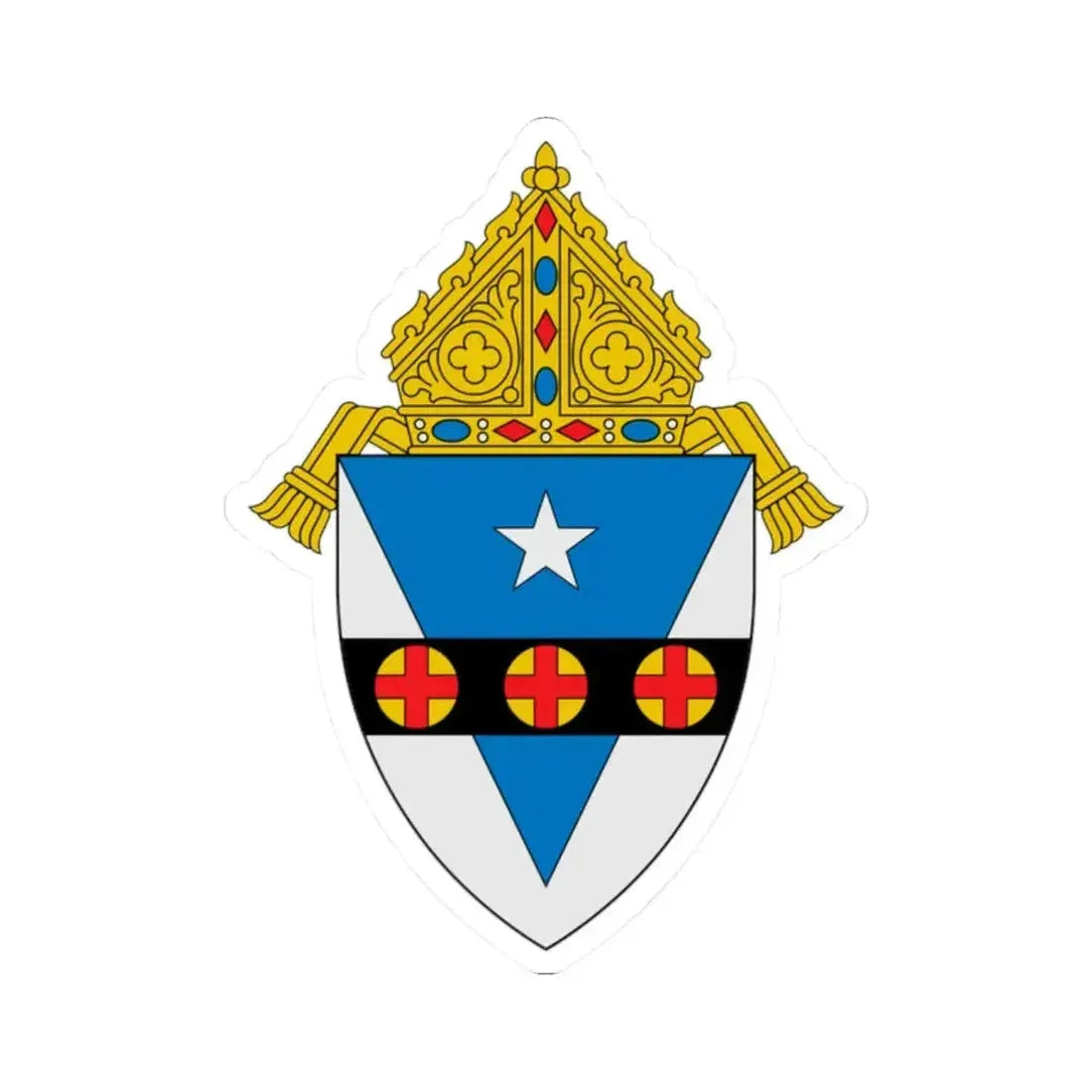 Archdiocese of Philadelphia - STICKER Vinyl Kiss-Cut Decal 2 Inch White - The Sticker Space