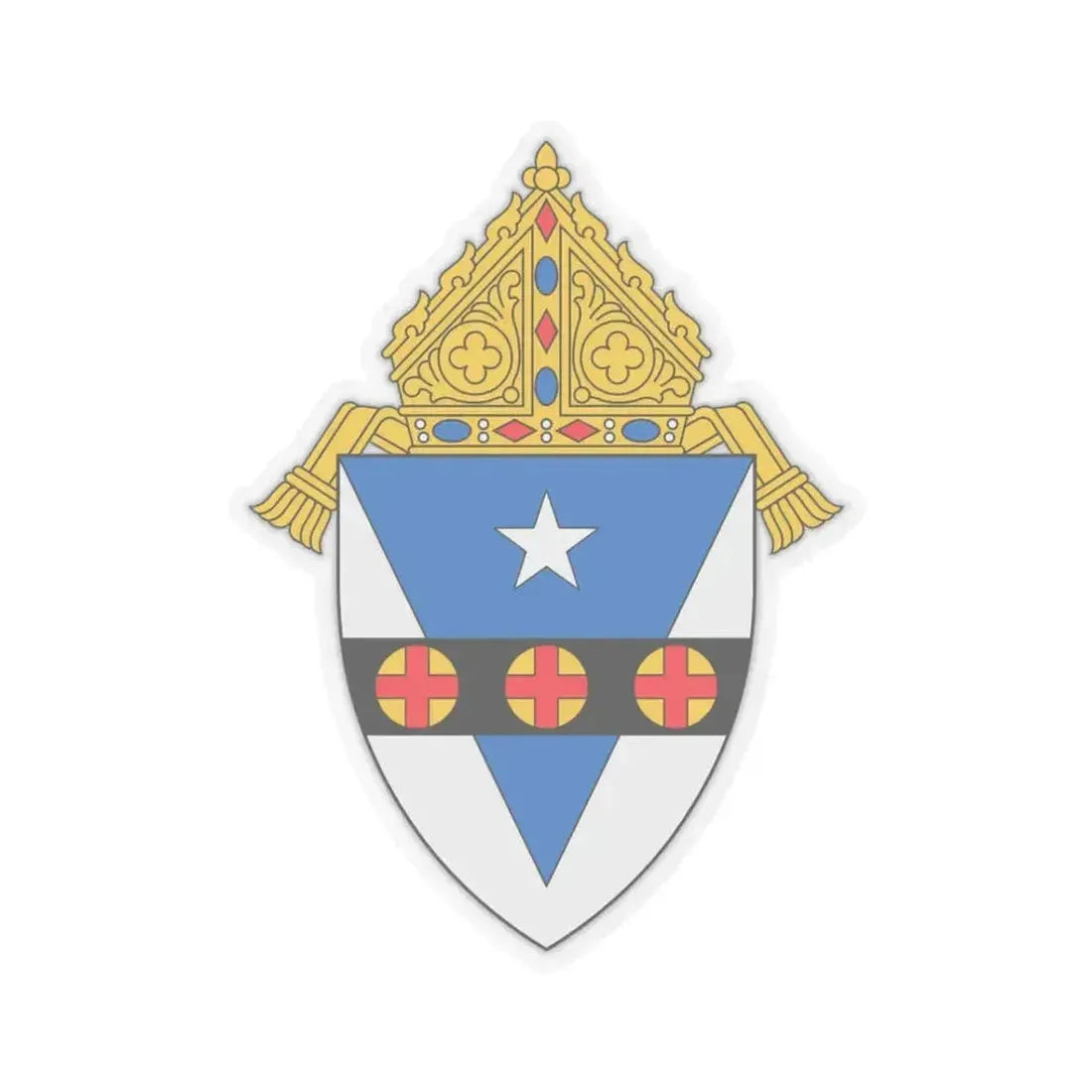 Archdiocese of Philadelphia - STICKER Vinyl Kiss-Cut Decal 3 Inch Transparent - The Sticker Space