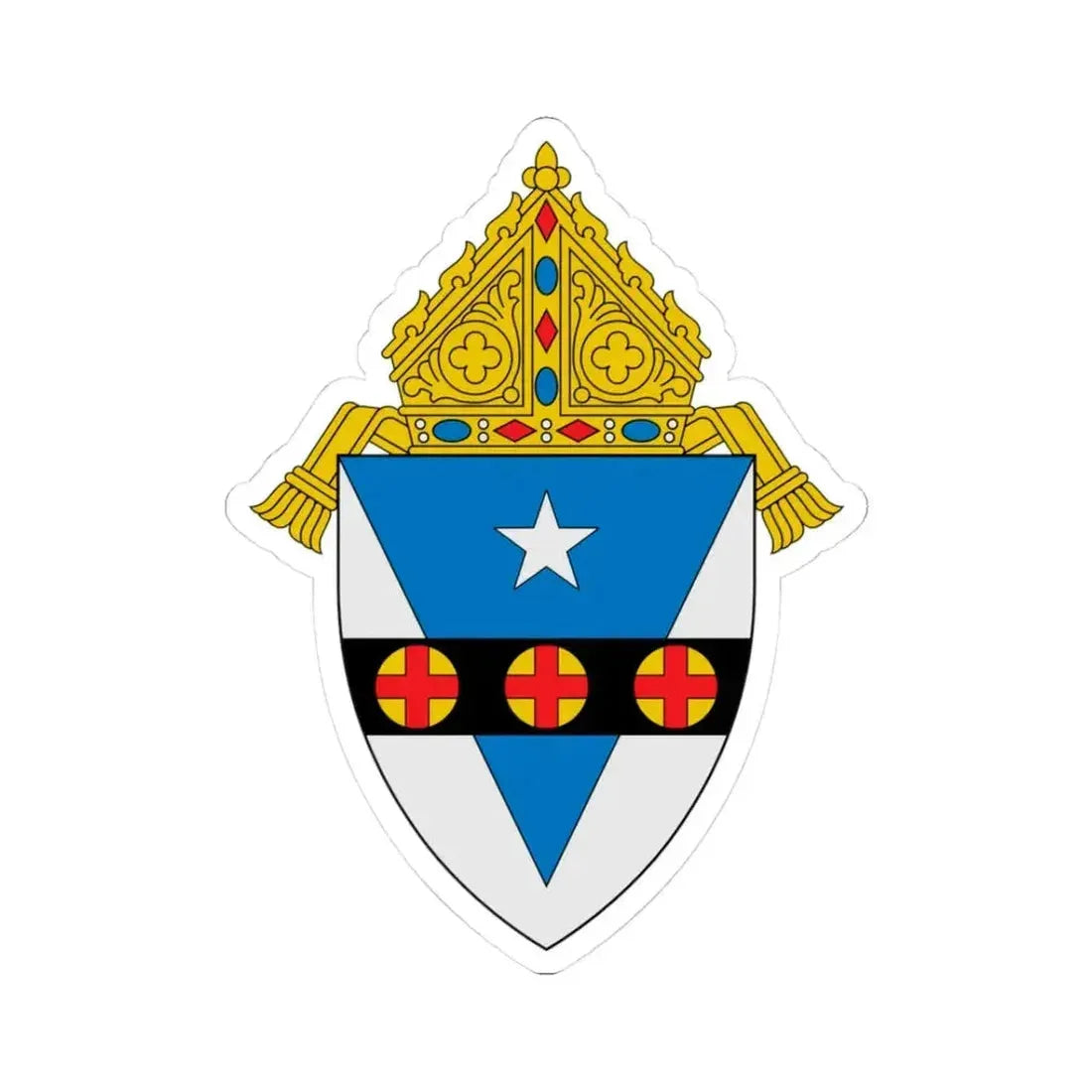 Archdiocese of Philadelphia - STICKER Vinyl Kiss-Cut Decal 3 Inch White - The Sticker Space
