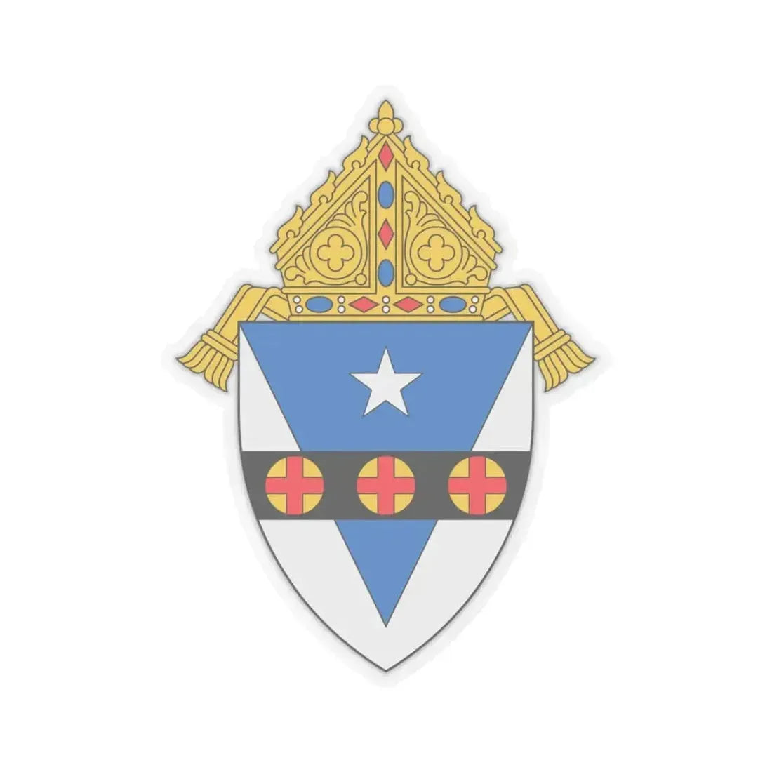 Archdiocese of Philadelphia - STICKER Vinyl Kiss-Cut Decal 4 Inch Transparent - The Sticker Space