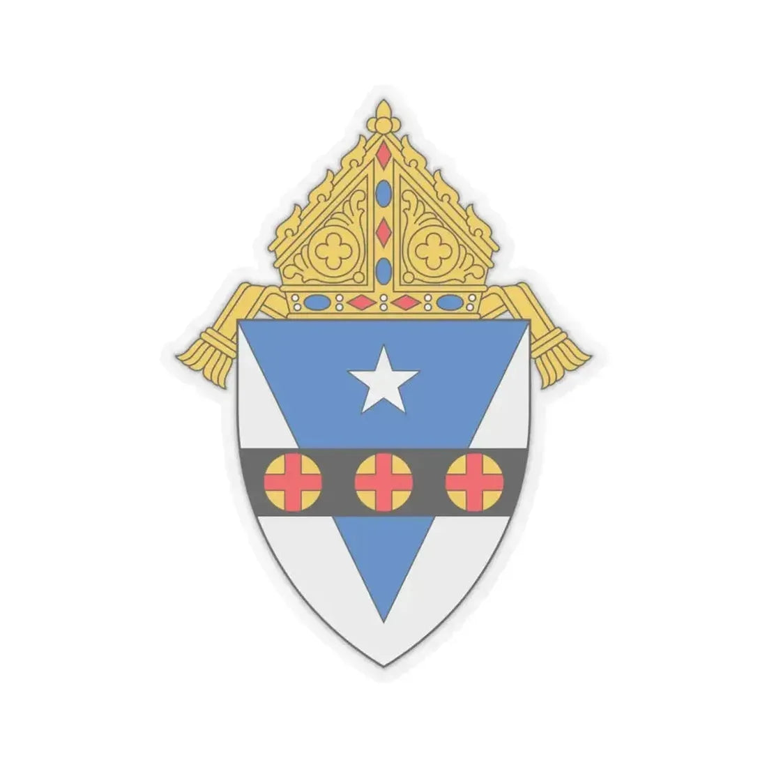 Archdiocese of Philadelphia - STICKER Vinyl Kiss-Cut Decal 6 Inch Transparent - The Sticker Space