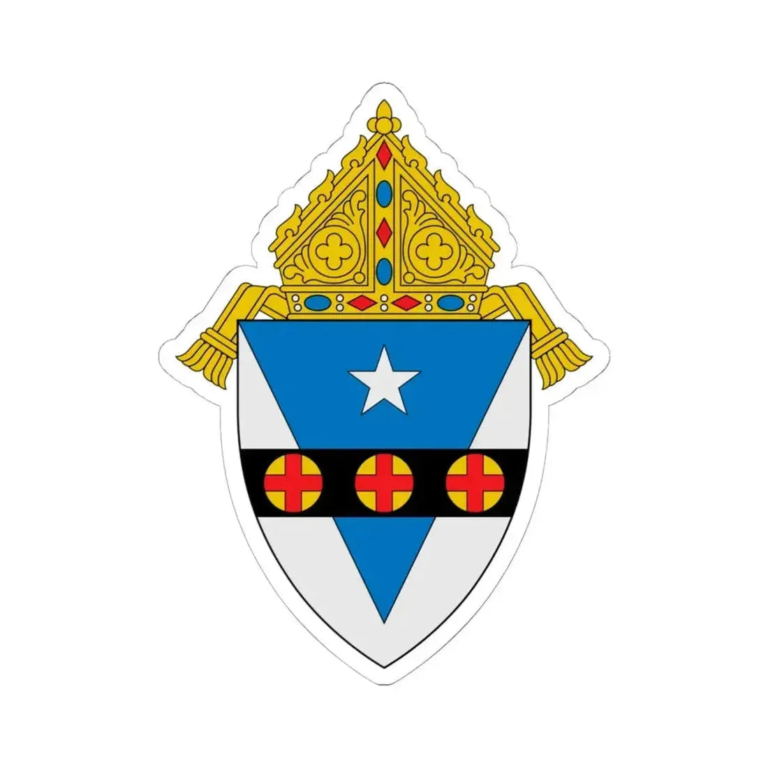 Archdiocese of Philadelphia - STICKER Vinyl Kiss-Cut Decal 6 Inch White - The Sticker Space