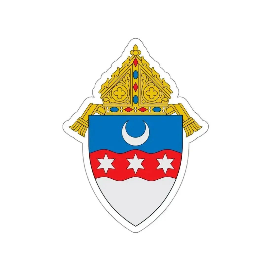 Archdiocese of Portland in Oregon - STICKER Vinyl Die-Cut Decal White Die-Cut 3 Inch - The Sticker Space