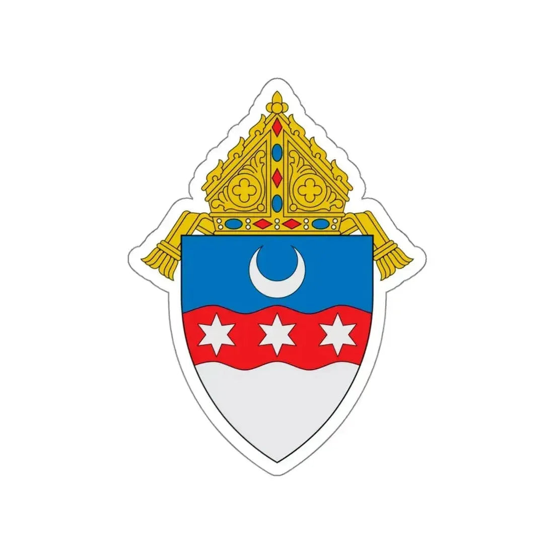 Archdiocese of Portland in Oregon - STICKER Vinyl Die-Cut Decal White Die-Cut 5 Inch - The Sticker Space