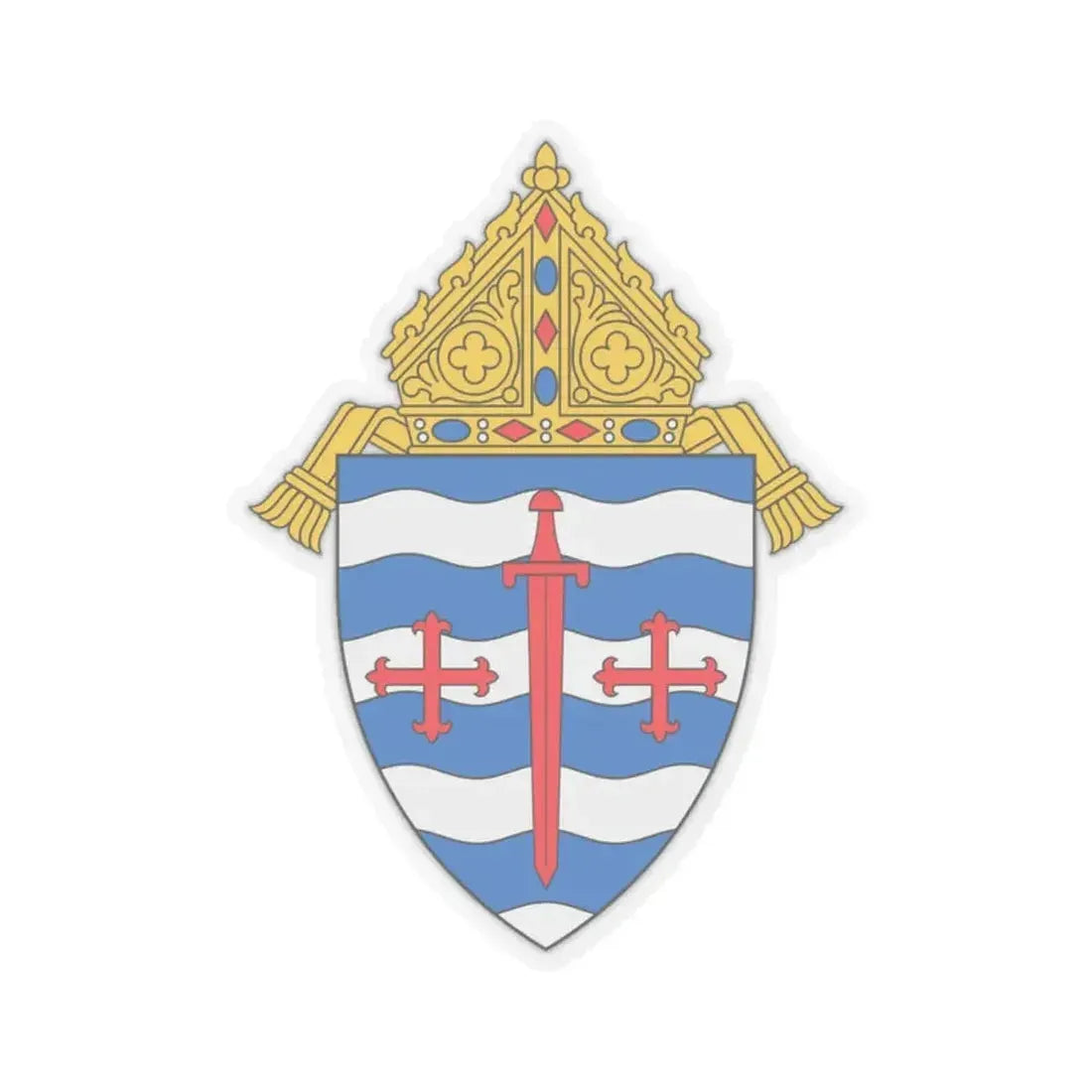 Archdiocese of Saint Paul and Minneapolis - STICKER Vinyl Kiss-Cut Decal 2 Inch Transparent - The Sticker Space