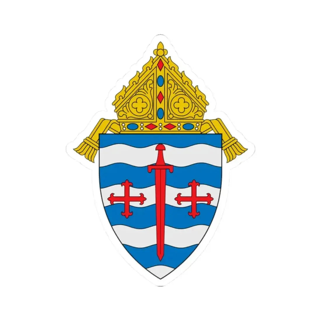 Archdiocese of Saint Paul and Minneapolis - STICKER Vinyl Kiss-Cut Decal 2 Inch White - The Sticker Space