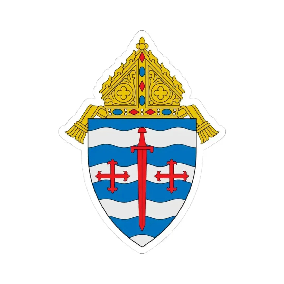 Archdiocese of Saint Paul and Minneapolis - STICKER Vinyl Kiss-Cut Decal 3 Inch White - The Sticker Space
