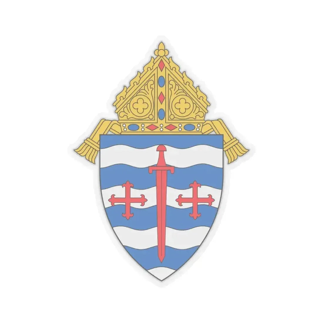 Archdiocese of Saint Paul and Minneapolis - STICKER Vinyl Kiss-Cut Decal 4 Inch Transparent - The Sticker Space