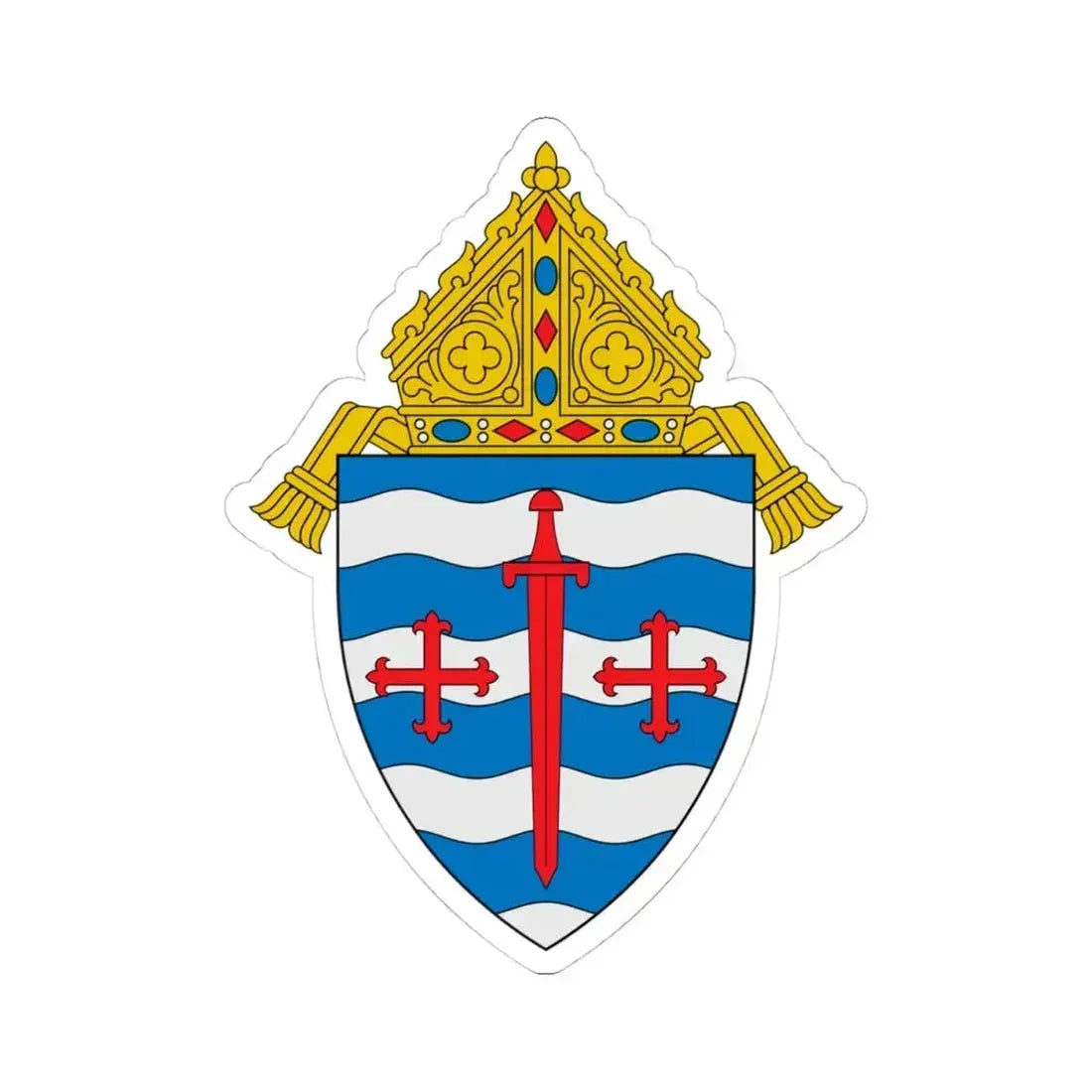 Archdiocese of Saint Paul and Minneapolis - STICKER Vinyl Kiss-Cut Decal 4 Inch White - The Sticker Space