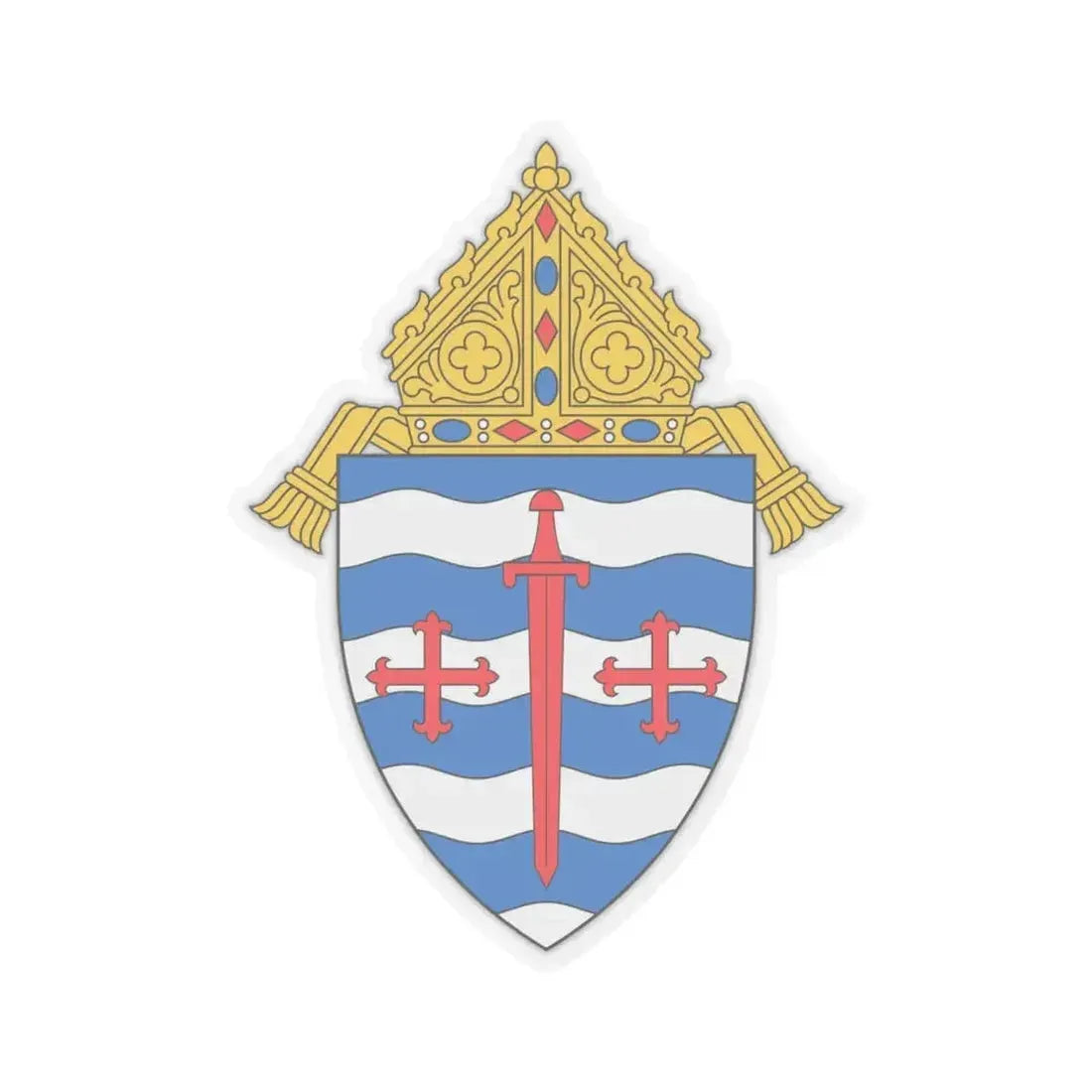 Archdiocese of Saint Paul and Minneapolis - STICKER Vinyl Kiss-Cut Decal 6 Inch Transparent - The Sticker Space