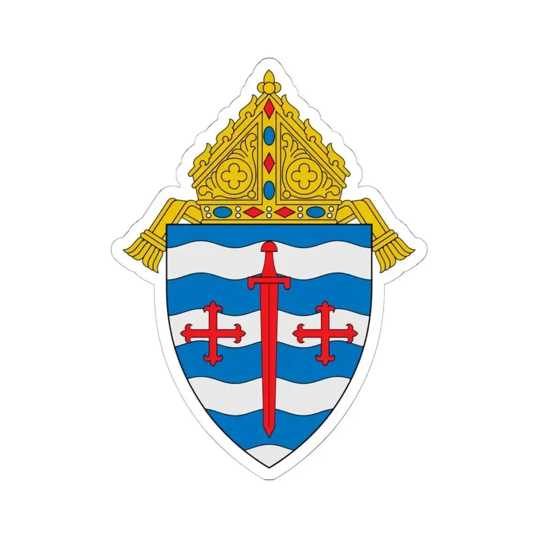 Archdiocese of Saint Paul and Minneapolis - STICKER Vinyl Kiss-Cut Decal 6 Inch White - The Sticker Space
