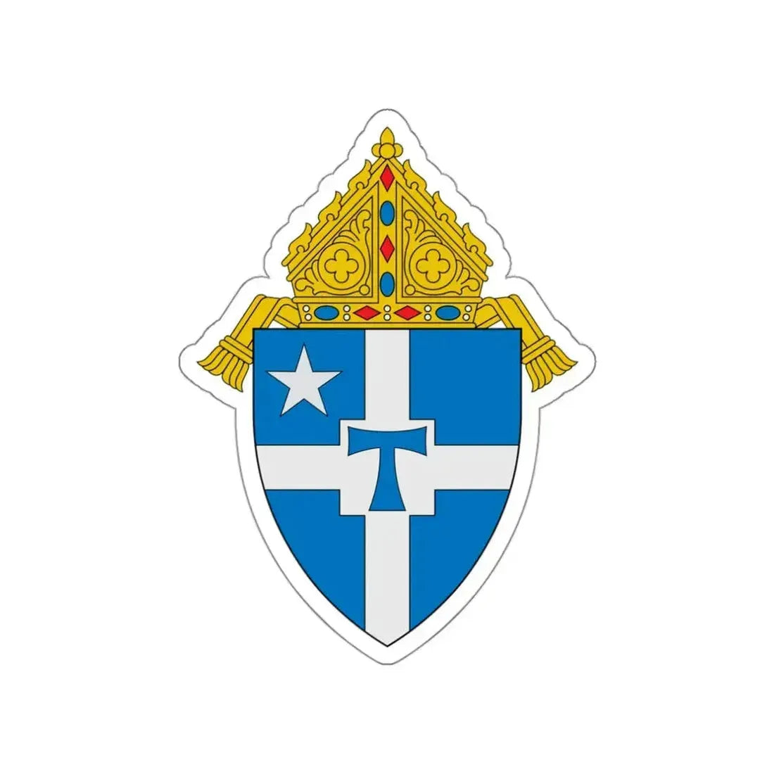 Archdiocese of San Antonio - STICKER Vinyl Die-Cut Decal White Die-Cut 3 Inch - The Sticker Space