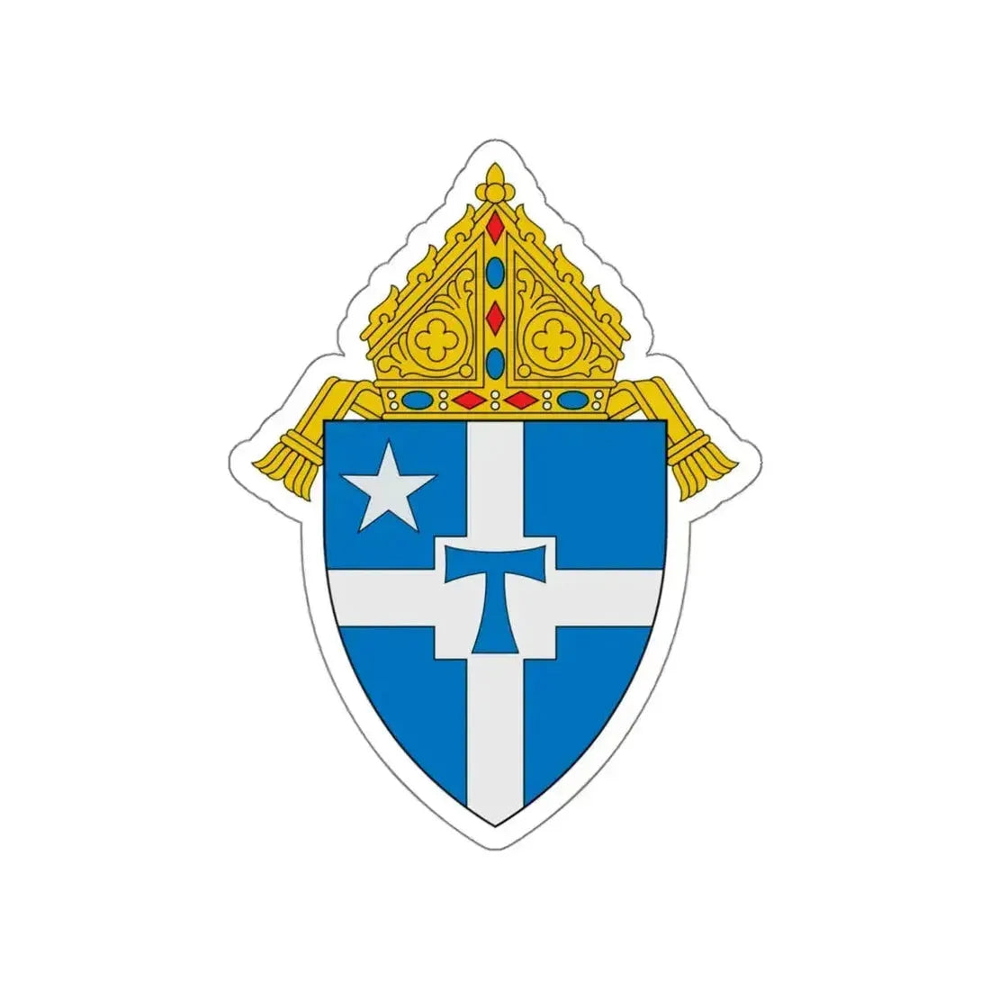 Archdiocese of San Antonio - STICKER Vinyl Die-Cut Decal White Die-Cut 6 Inch - The Sticker Space