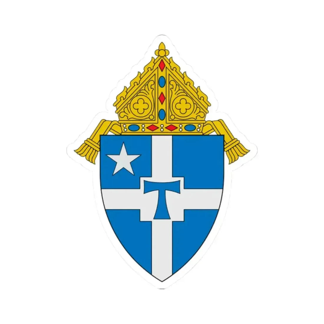 Archdiocese of San Antonio - STICKER Vinyl Kiss-Cut Decal 2 Inch White - The Sticker Space