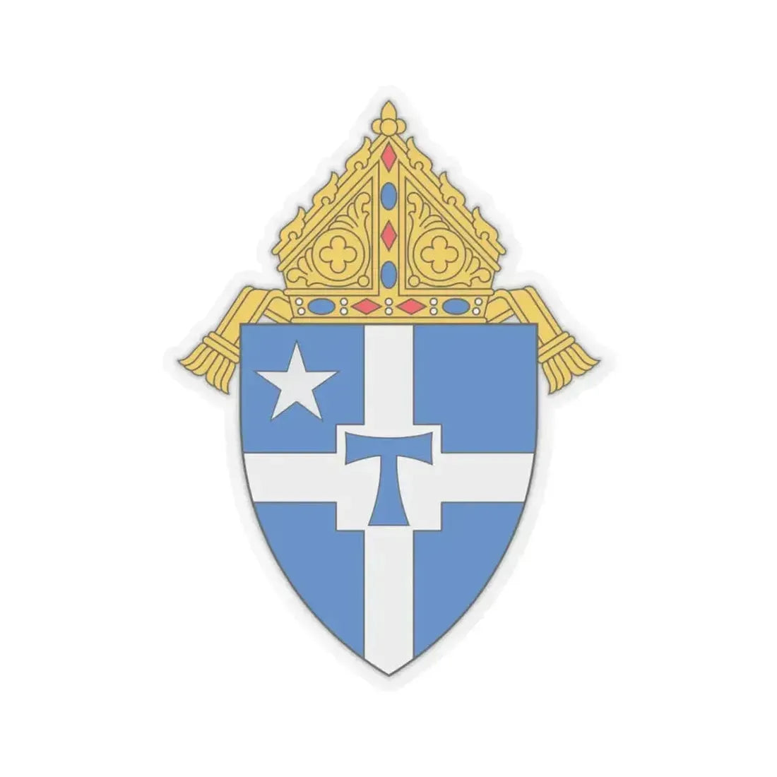 Archdiocese of San Antonio - STICKER Vinyl Kiss-Cut Decal 3 Inch Transparent - The Sticker Space