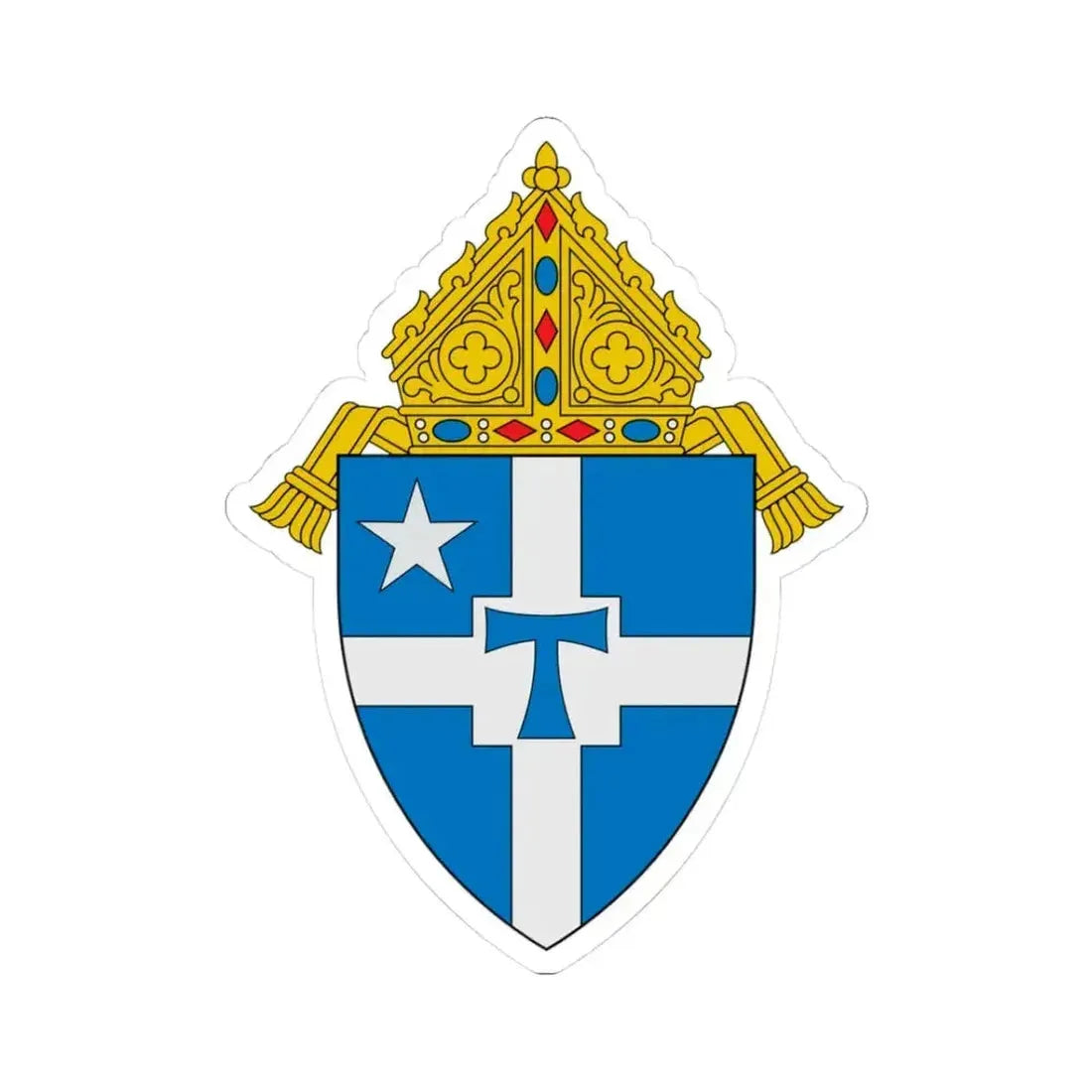 Archdiocese of San Antonio - STICKER Vinyl Kiss-Cut Decal 3 Inch White - The Sticker Space