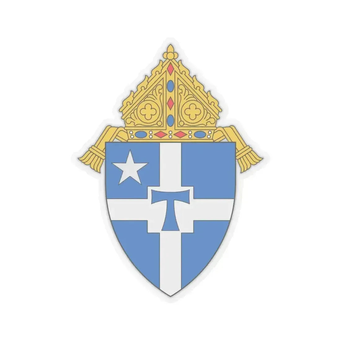 Archdiocese of San Antonio - STICKER Vinyl Kiss-Cut Decal 4 Inch Transparent - The Sticker Space