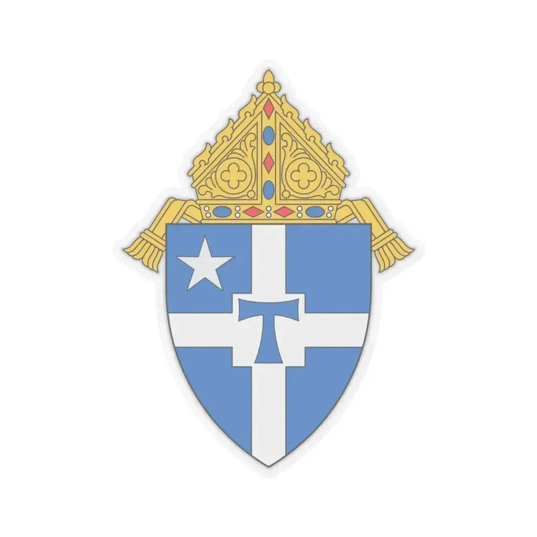 Archdiocese of San Antonio - STICKER Vinyl Kiss-Cut Decal 6 Inch Transparent - The Sticker Space