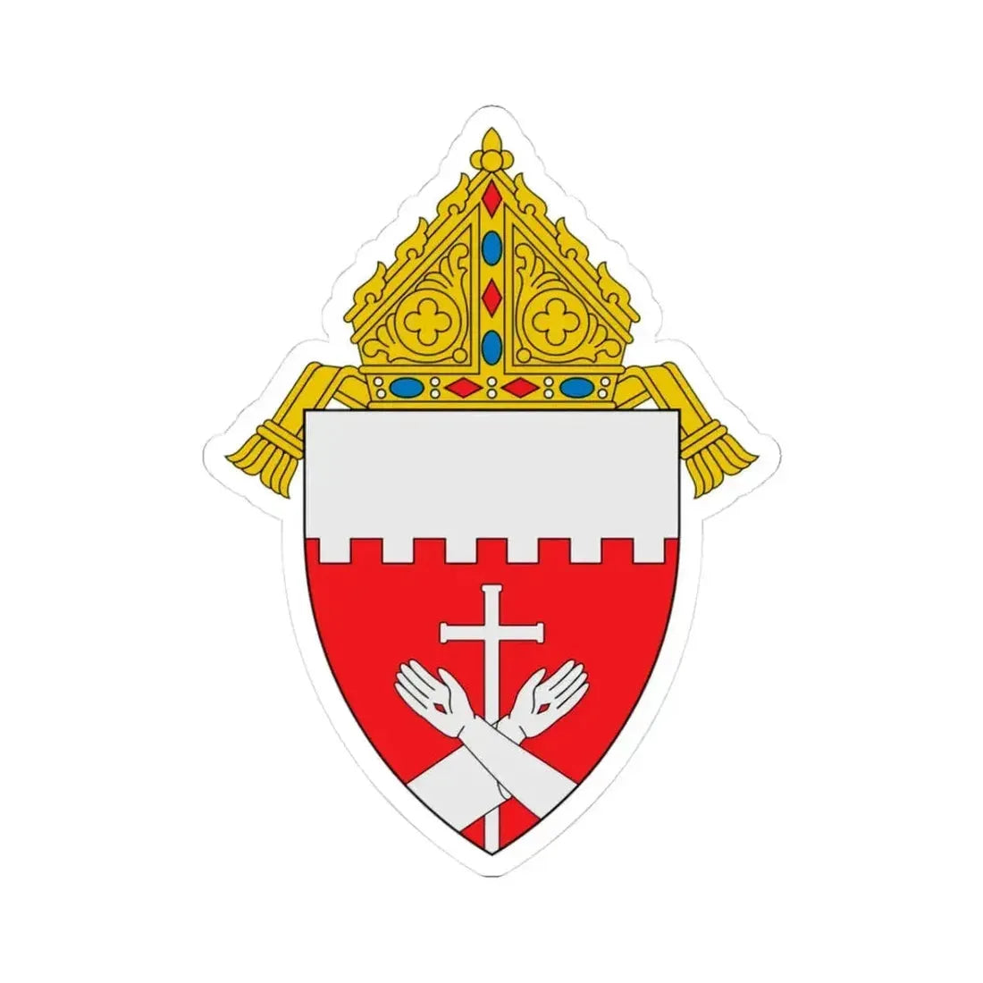 Archdiocese of San Francisco - STICKER Vinyl Kiss-Cut Decal 3 Inch White - The Sticker Space
