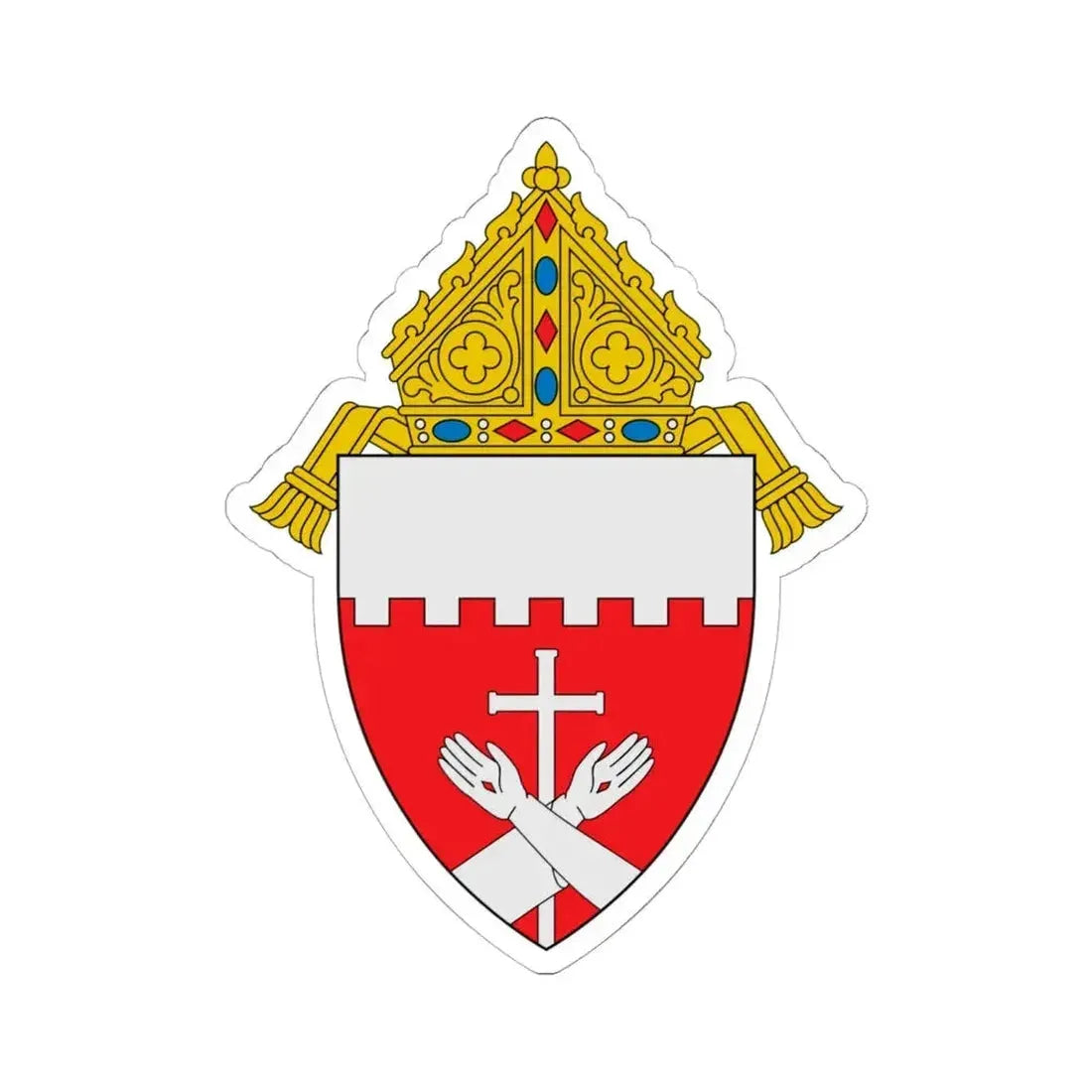 Archdiocese of San Francisco - STICKER Vinyl Kiss-Cut Decal 6 Inch White - The Sticker Space