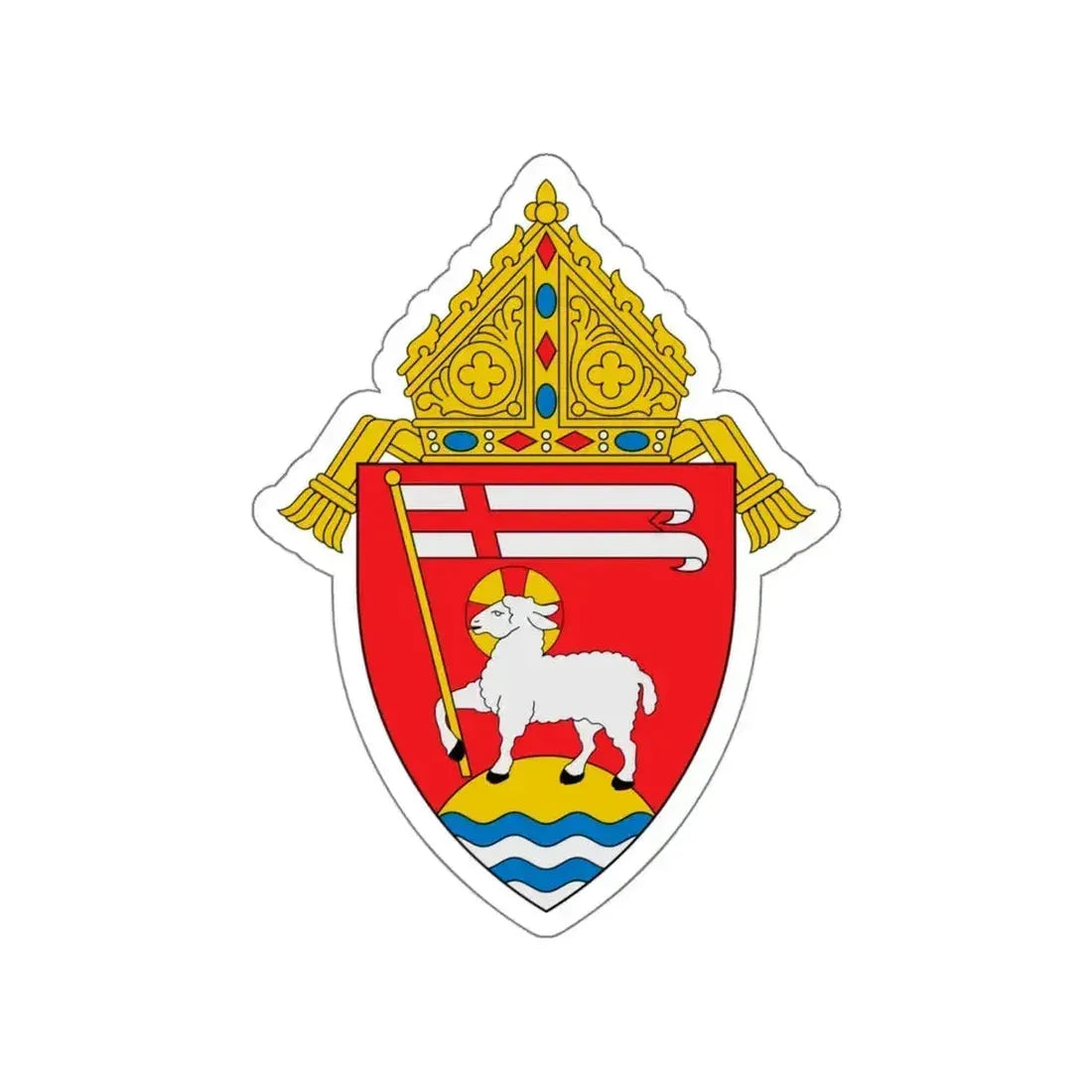 Archdiocese of San Juan de Puerto Rico - STICKER Vinyl Die-Cut Decal White Die-Cut 5 Inch - The Sticker Space
