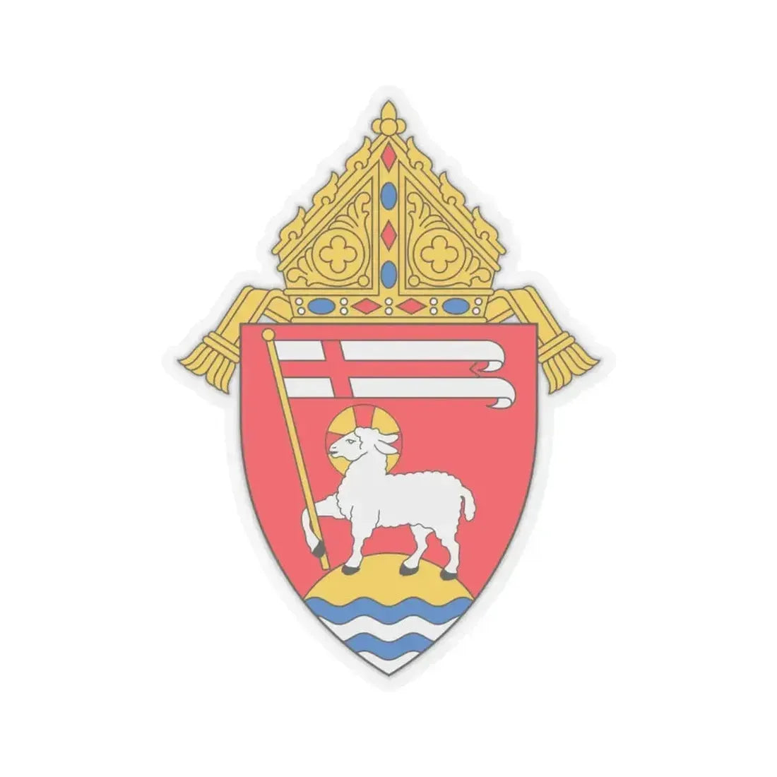 Archdiocese of San Juan de Puerto Rico - STICKER Vinyl Kiss-Cut Decal 3 Inch Transparent - The Sticker Space