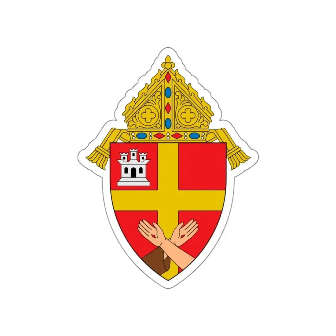Archdiocese of Santa Fe - STICKER Vinyl Die-Cut Decal White Die-Cut 3 Inch - The Sticker Space